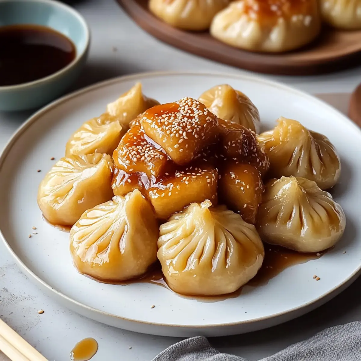 Irresistible Apple Dumplings with Miso Caramel Sauce Delight