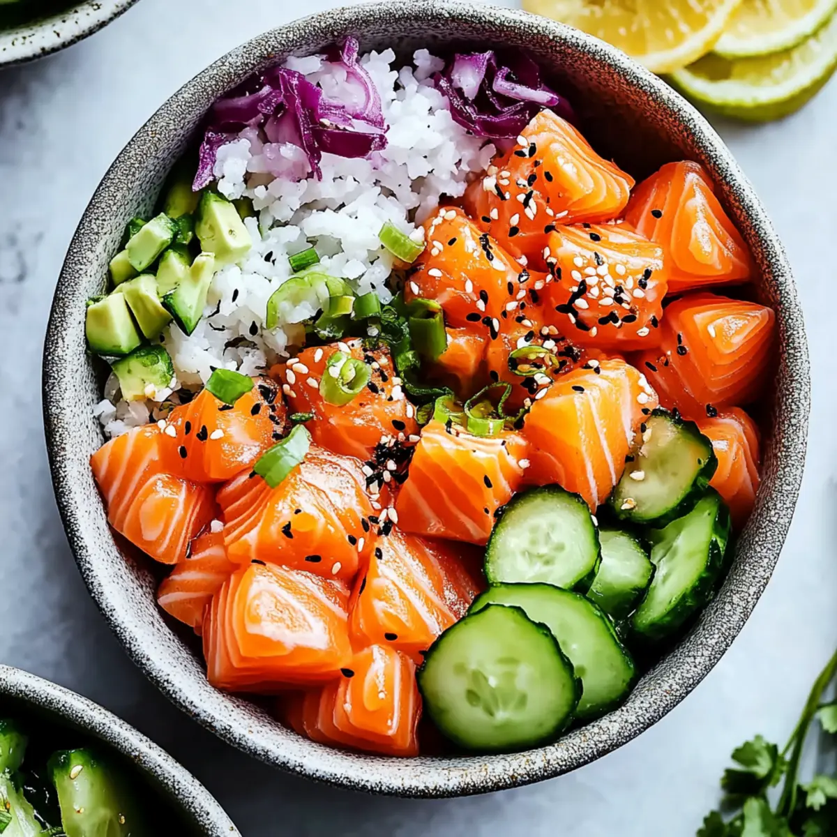 Delicious Salmon Poke Bowls for a Fresh Dinner Delight