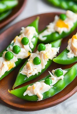 Irresistible Crab and Cream Cheese Stuffed Snow Peas Delight