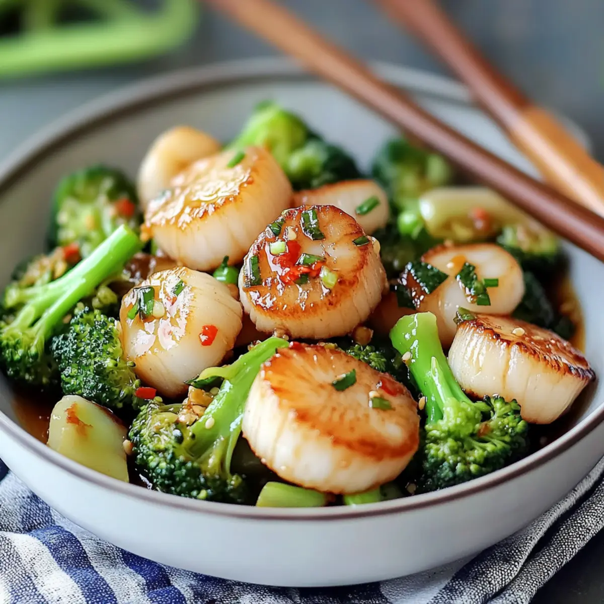 Stir-Fried Scallops and Broccoli: A Quick Flavor Booster