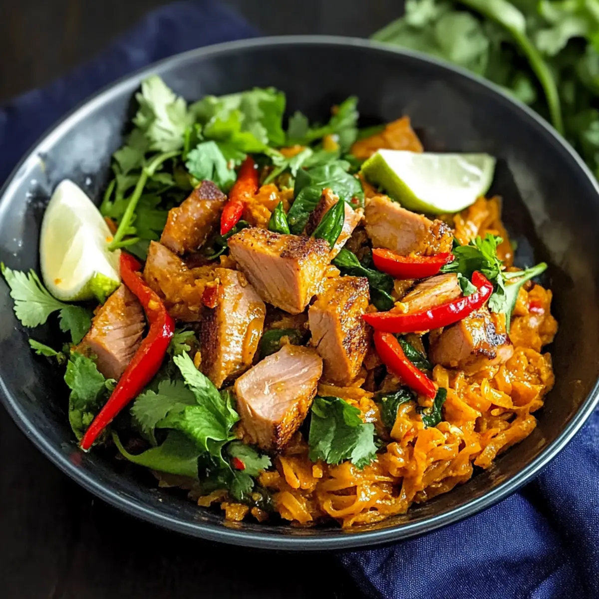 Savor Hot Thai Tuna Stir-Fry in Red Curry Bliss