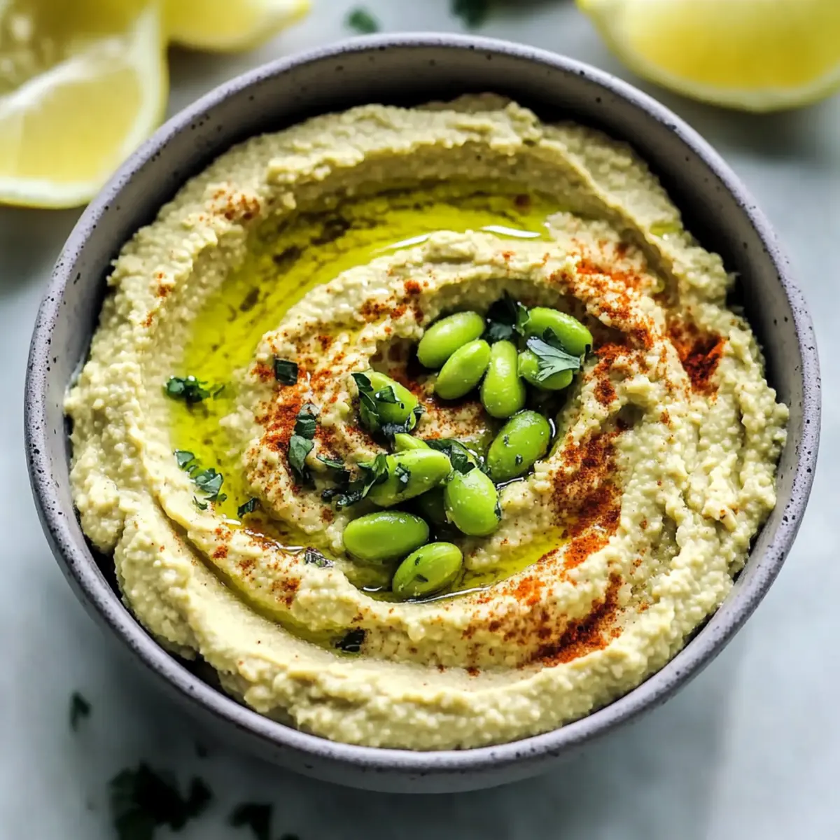 Zesty Spicy Lemon Edamame Hummus for Flavor Lovers