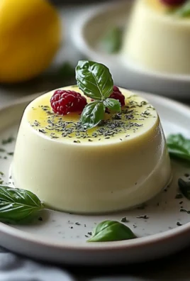 Lemon Basil Panna Cotta: A Refreshing Summer Delight