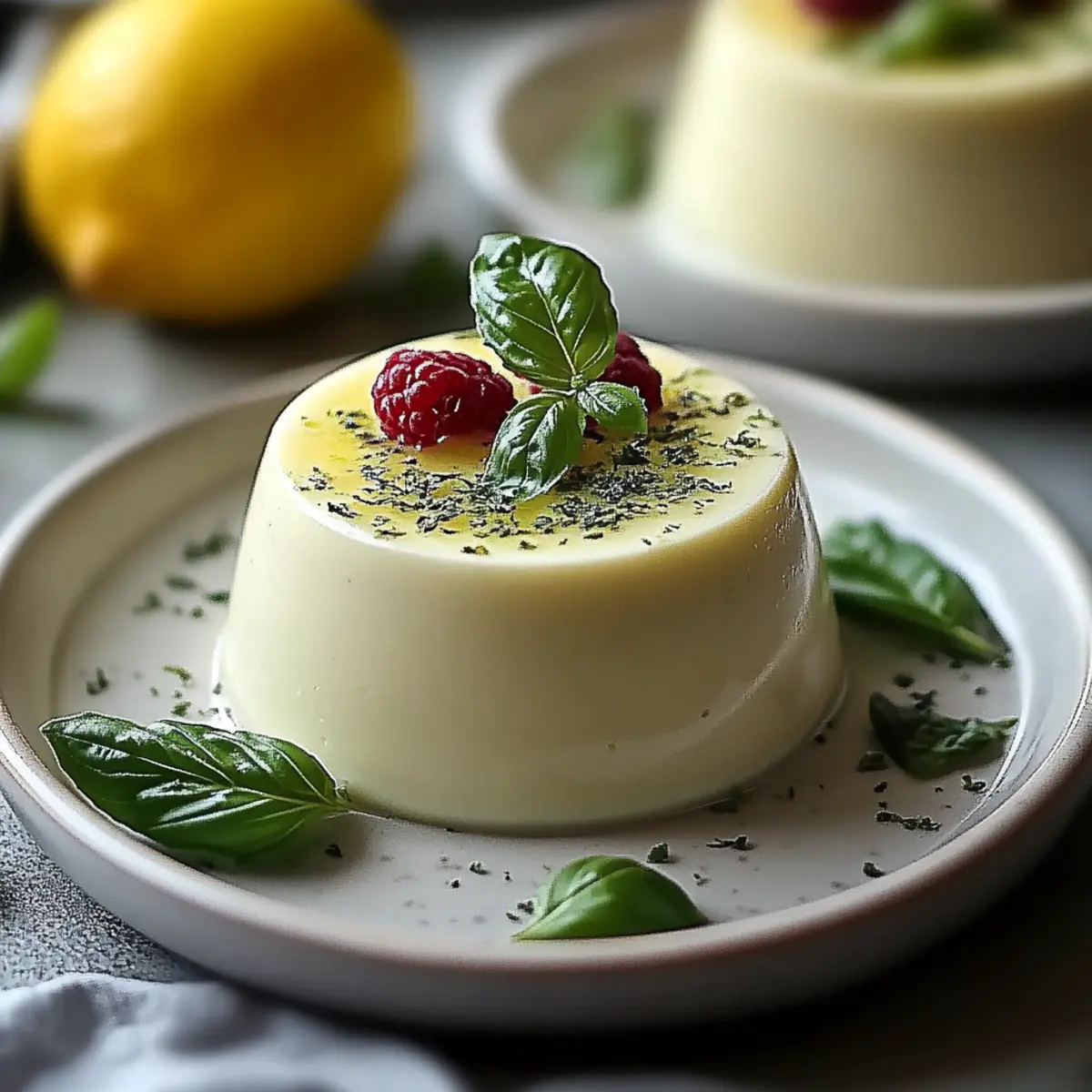 Lemon Basil Panna Cotta: A Refreshing Summer Delight
