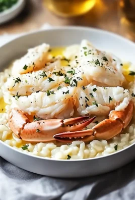 Creamy Crab Risotto with Garlic Wine Sauce Delight