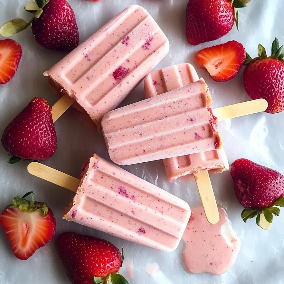 Delicious Strawberry Frozen Yogurt Bars for Guilt-Free Snacking
