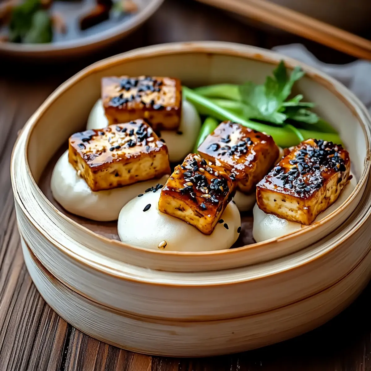 Delicious Steamed Vegan Hoisin Tofu Bao – A Flavorful Delight
