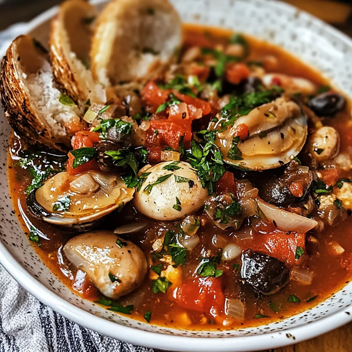 Savory King Oyster Mushroom Cioppino for Cozy Nights
