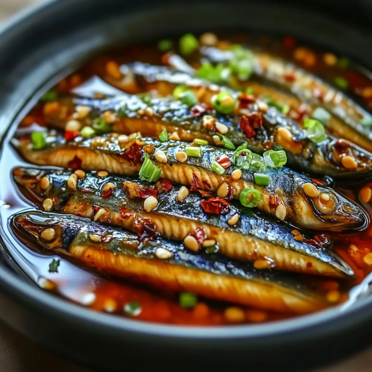 Quick Korean-Style Braised Sardines in Spicy Soy Sauce Bliss