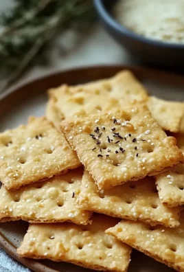 Delicious Cheese-y Chickpea Flour Crackers for Snacking Fun