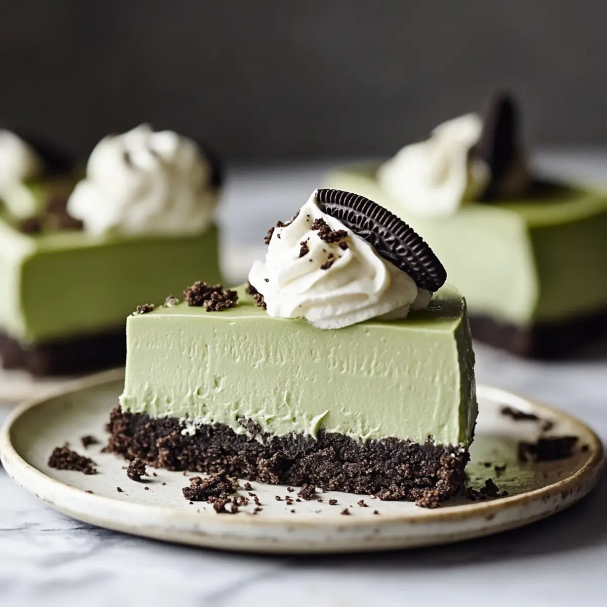 Delicious Matcha Cheesecake with Oreo Crust You’ll Love