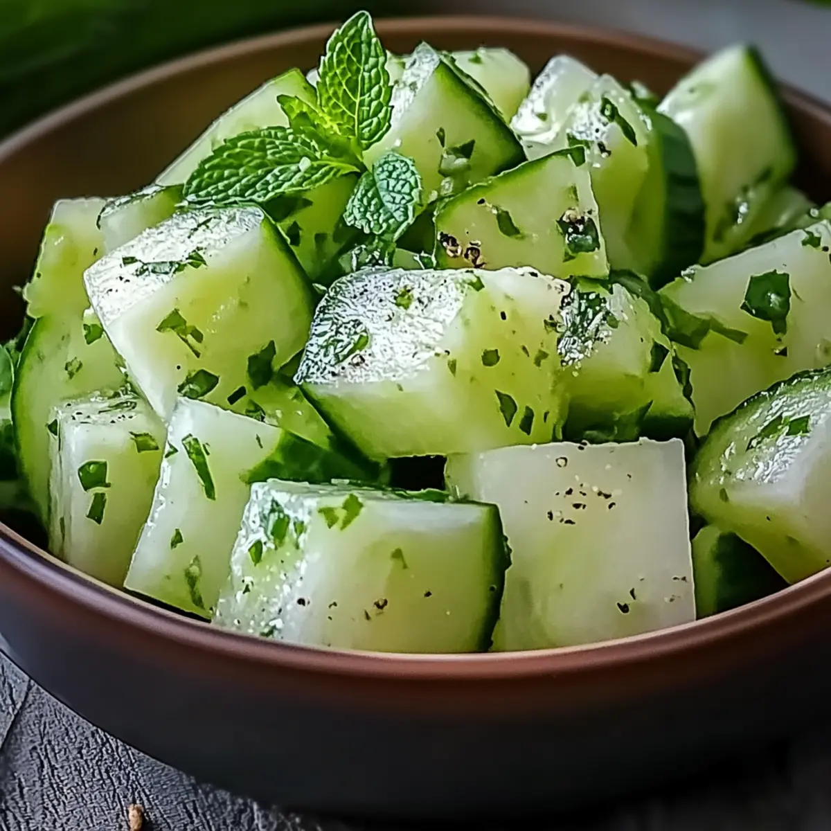 Refreshing Honeydew Cucumber Mint Salad for Summer Bliss