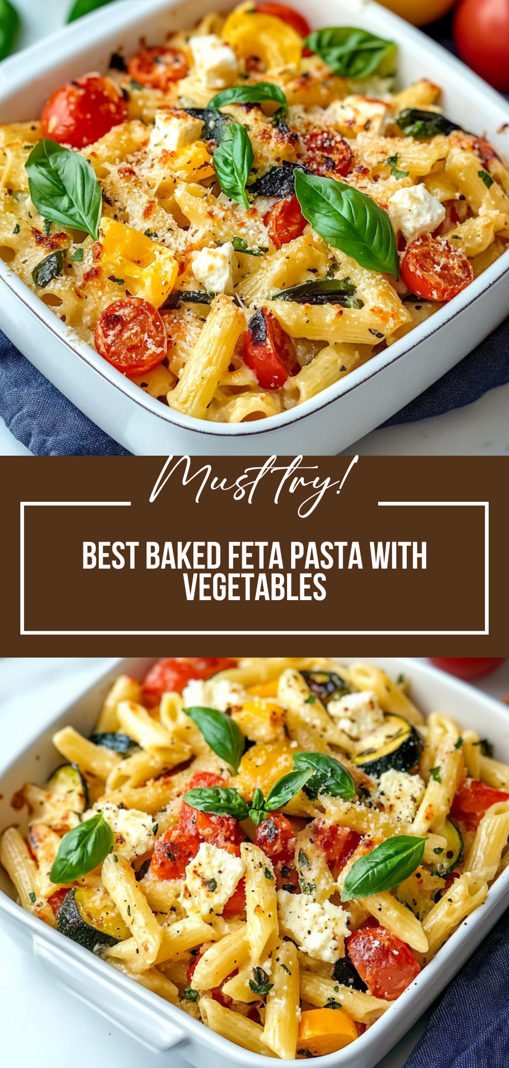 Best Baked Feta Pasta with Vegetables