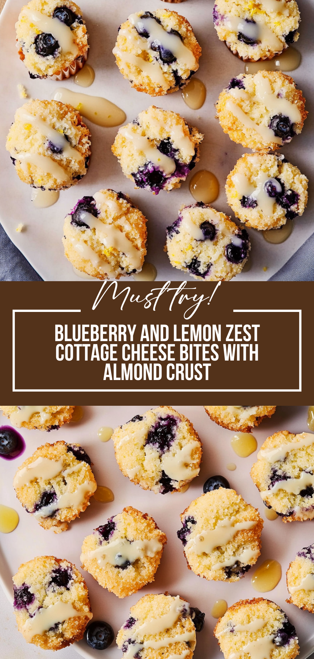 Blueberry and Lemon Zest Cottage Cheese Bites