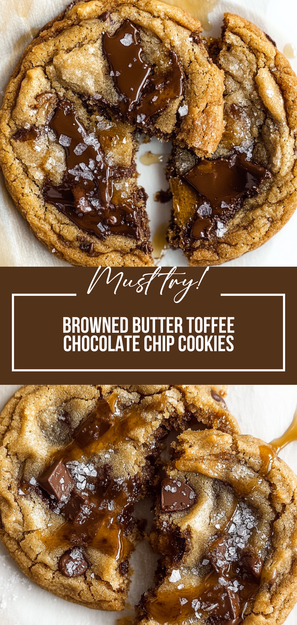 Browned Butter Toffee Chocolate Chip Cookies