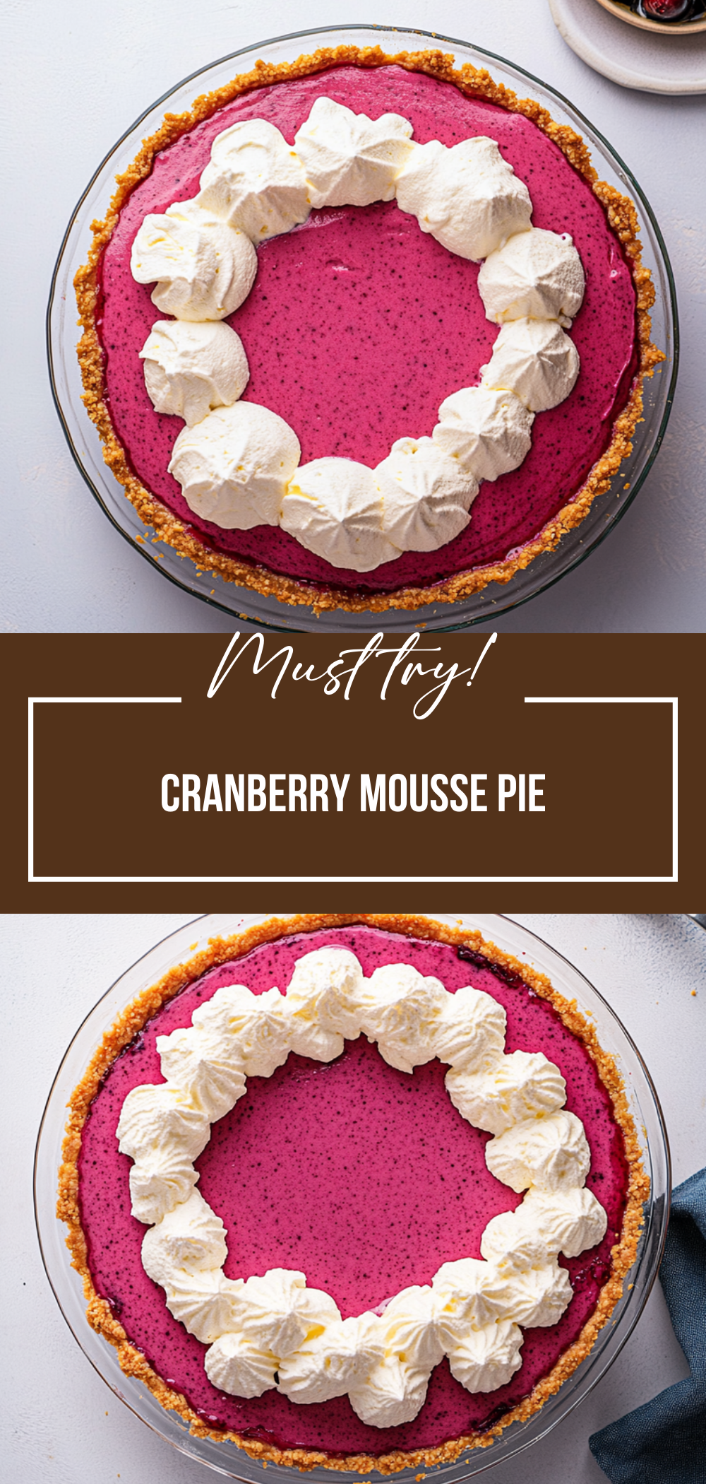 Cranberry Mousse Pie