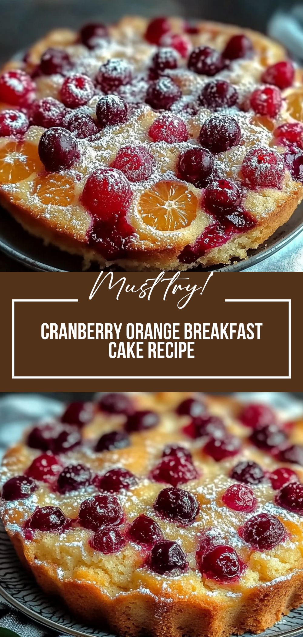 Cranberry Orange Breakfast Cake Recipe