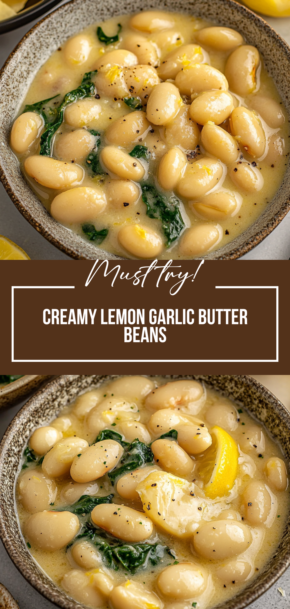 Creamy Lemon Garlic Butter Beans