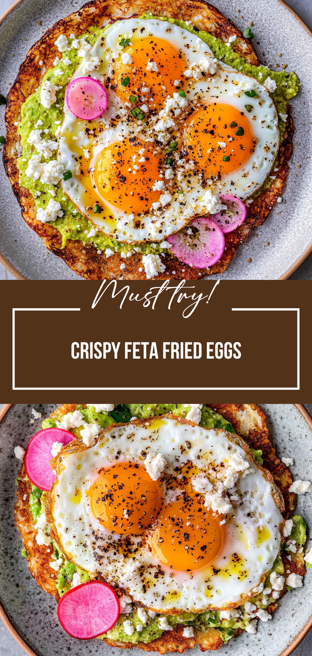 Crispy Feta Fried Eggs