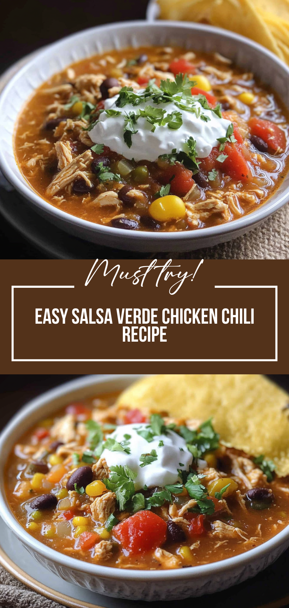 Easy Salsa Verde Chicken Chili Recipe