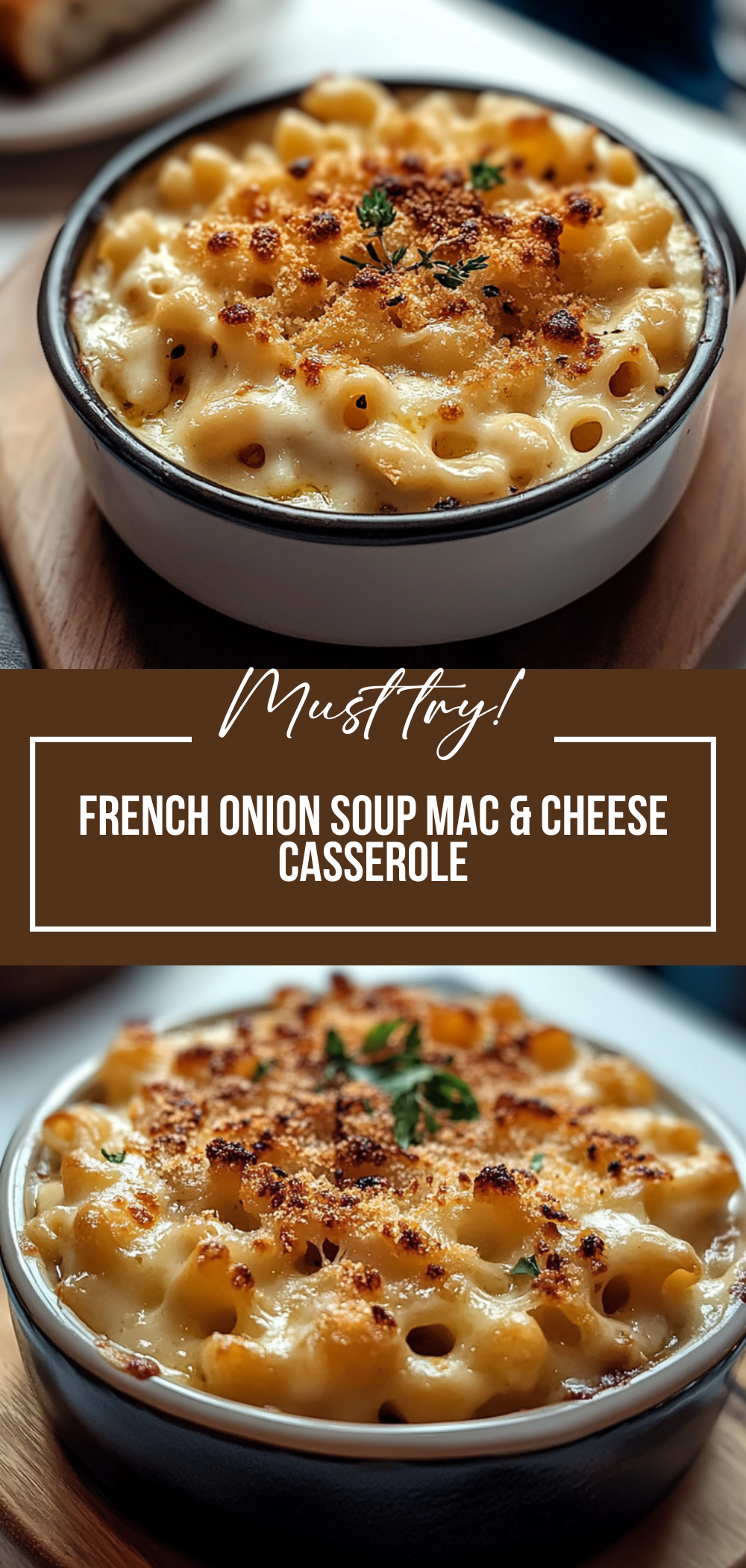 French onion soup mac & cheese