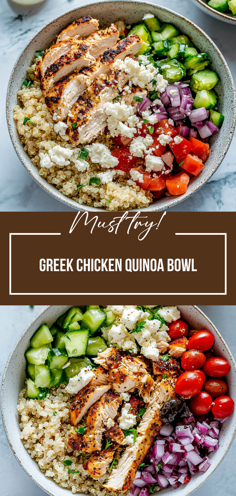 Greek Chicken Quinoa Bowl