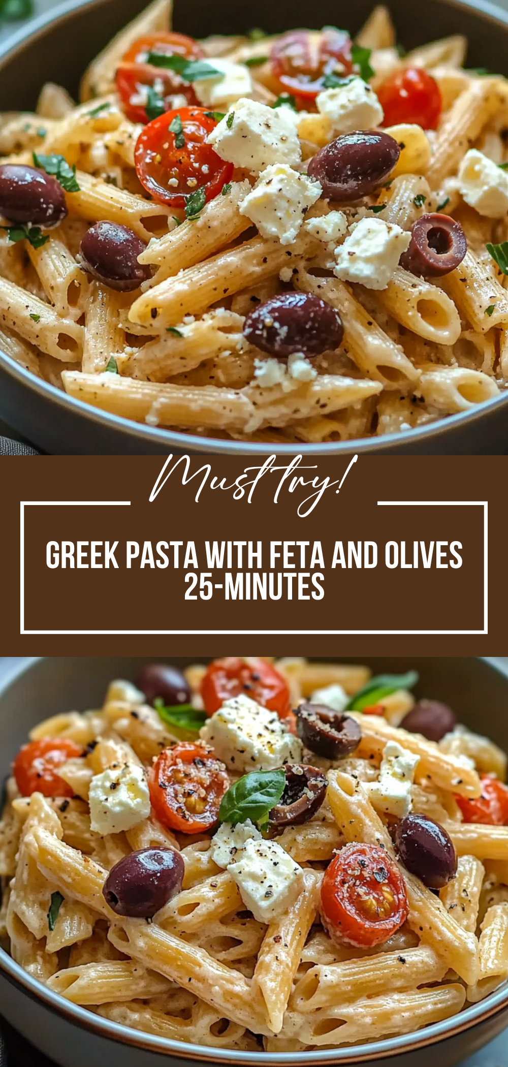 Greek Pasta with Feta and Olives (25-Minutes)