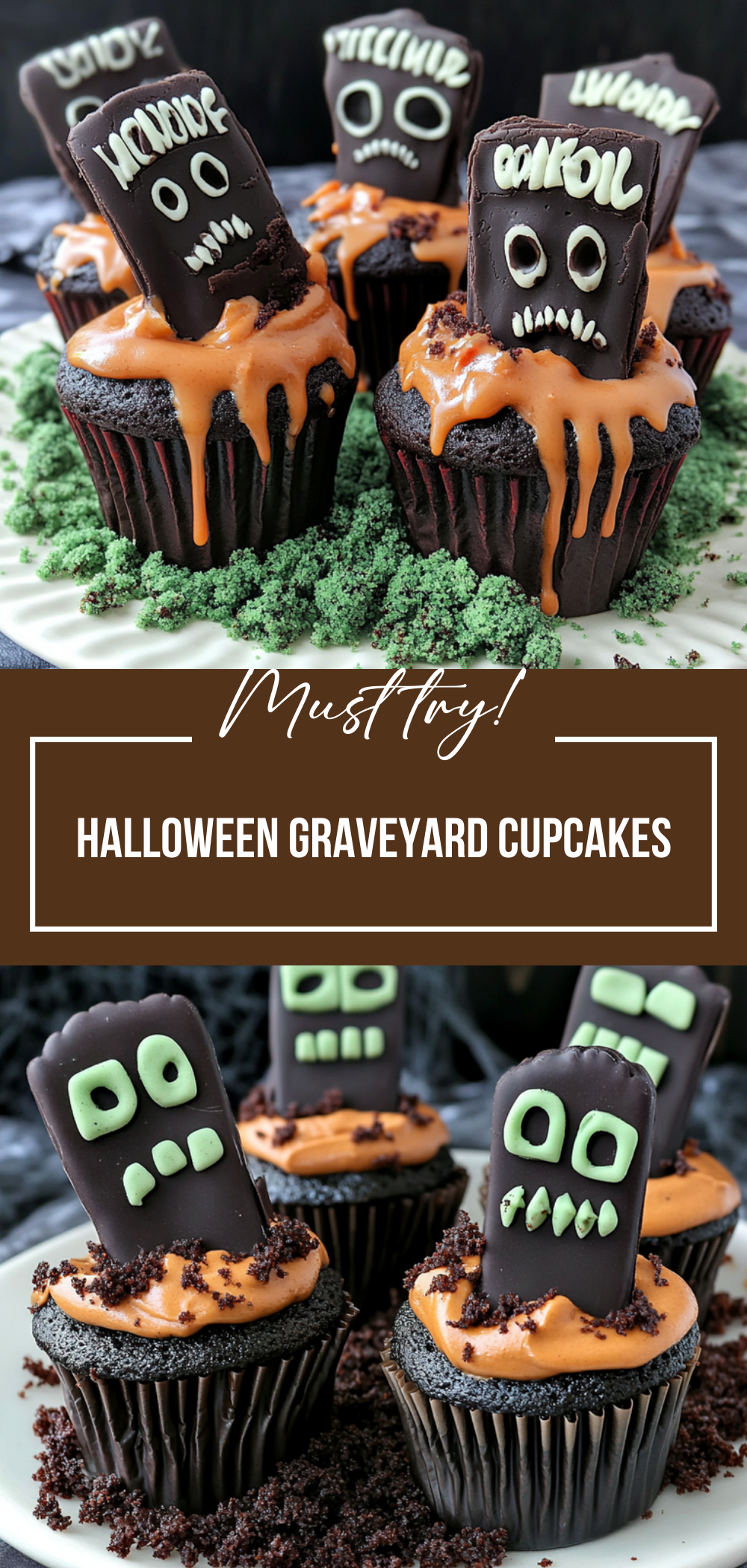 Halloween Graveyard Cupcakes