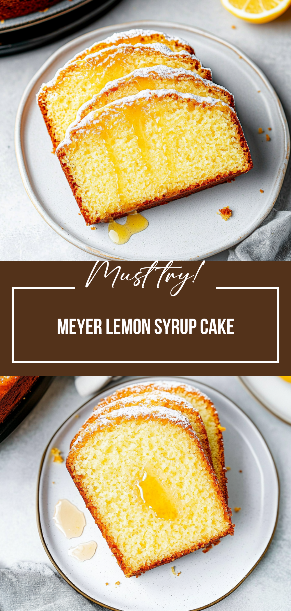 Meyer Lemon Syrup Cake