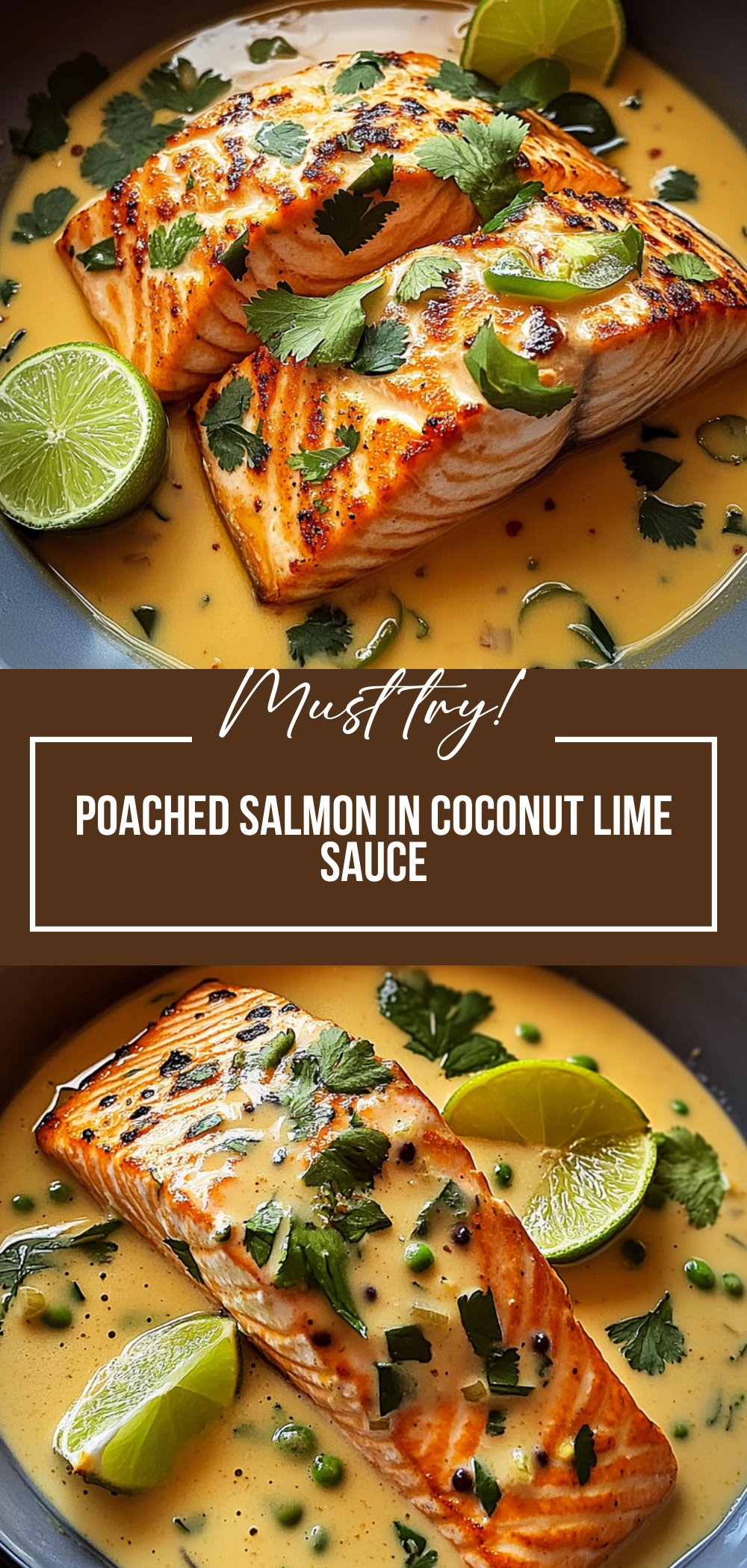 Poached Salmon in Coconut Lime Sauce