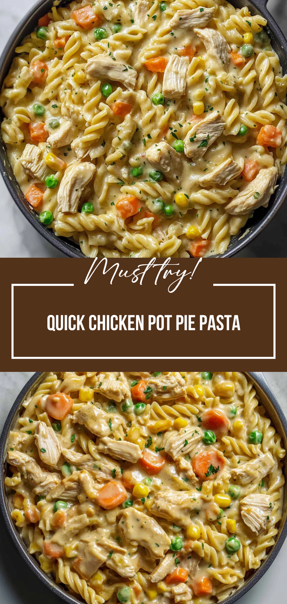 Quick Chicken Pot Pie Pasta
