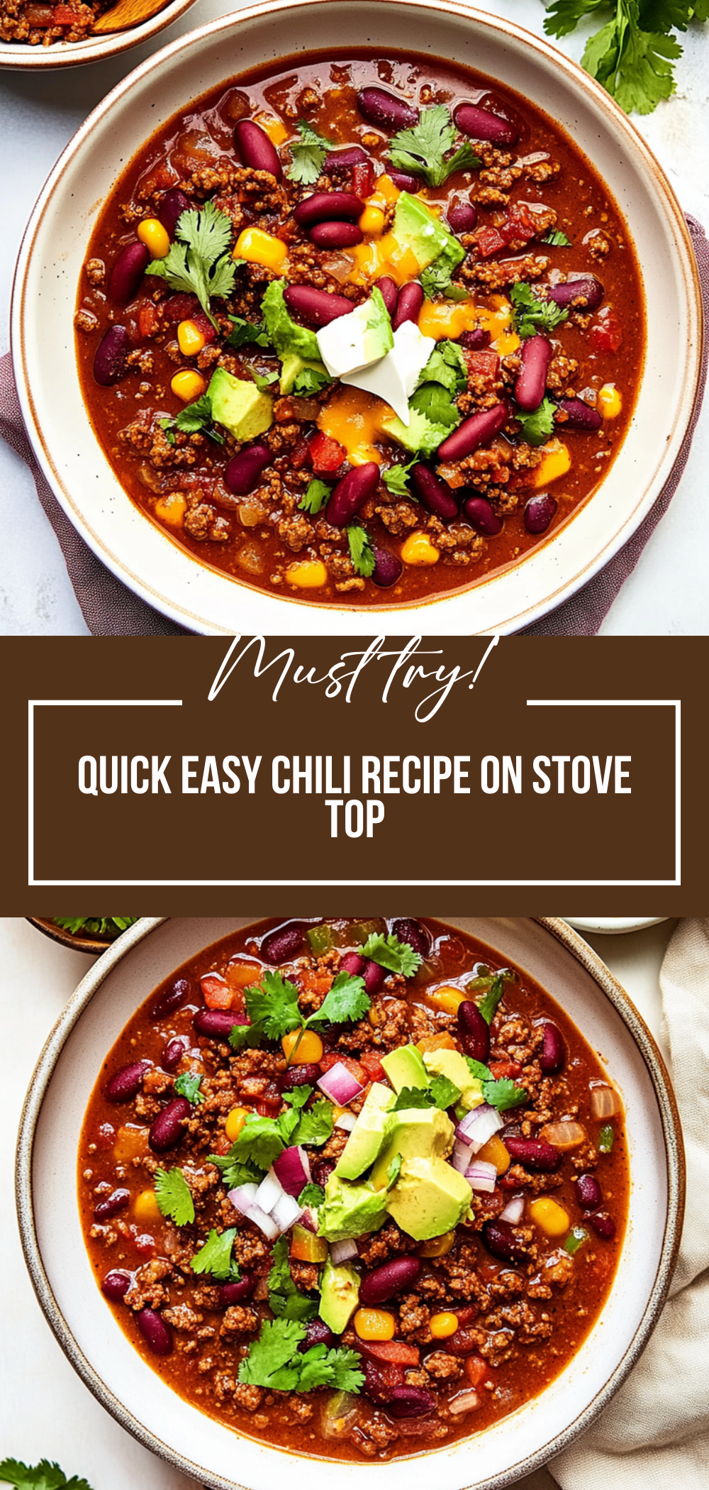 Quick Easy Chili Recipe on Stove Top