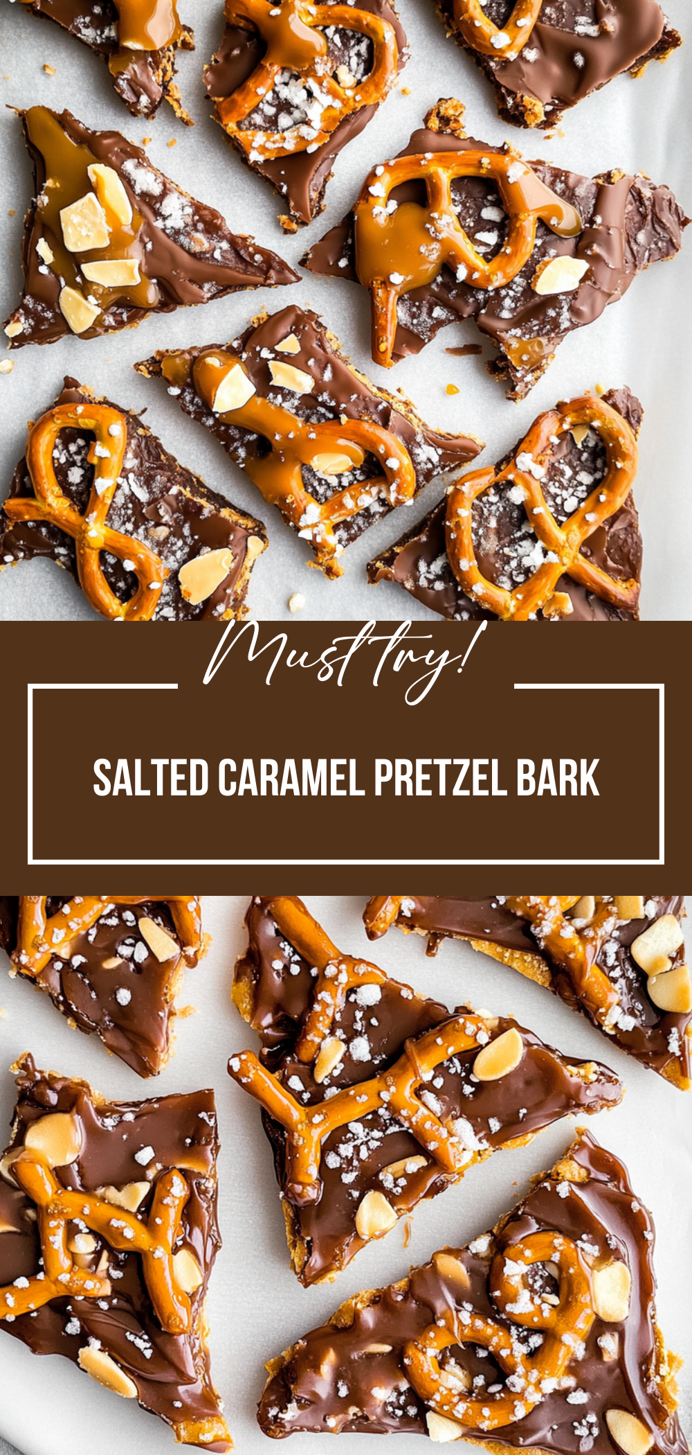 Salted Caramel Pretzel Bark
