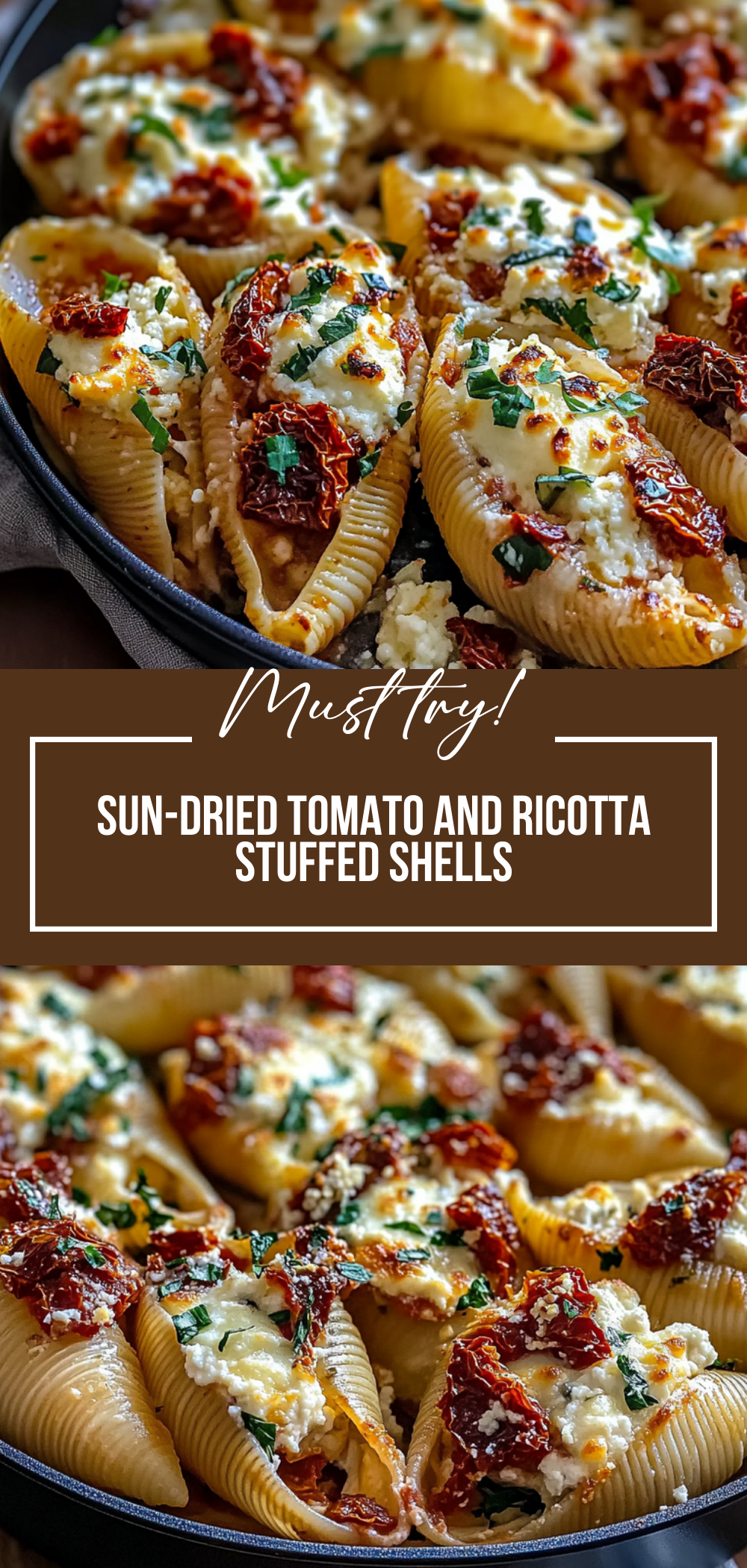Sun-Dried Tomato and Ricotta Stuffed Shells