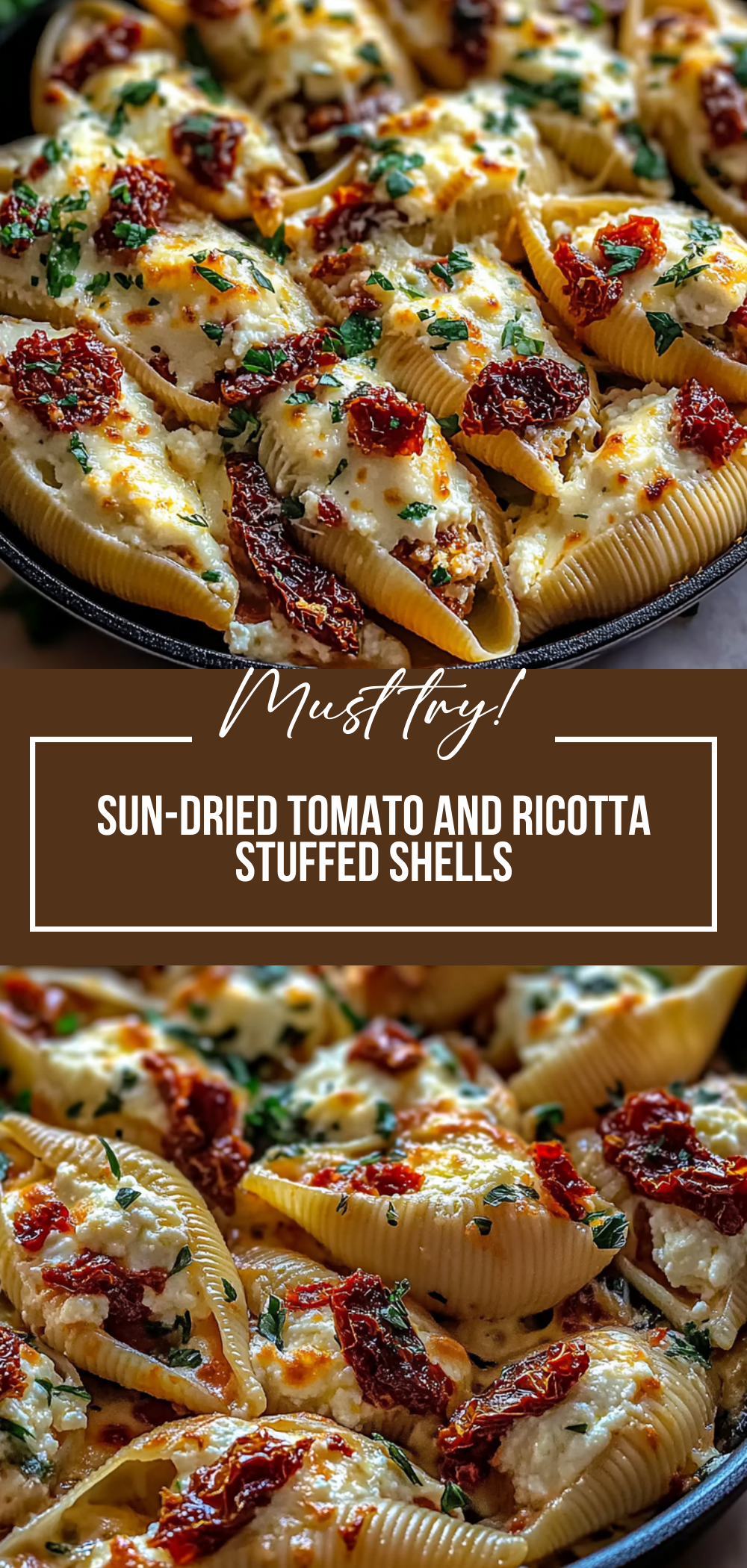 Sun-Dried Tomato and Ricotta Stuffed Shells