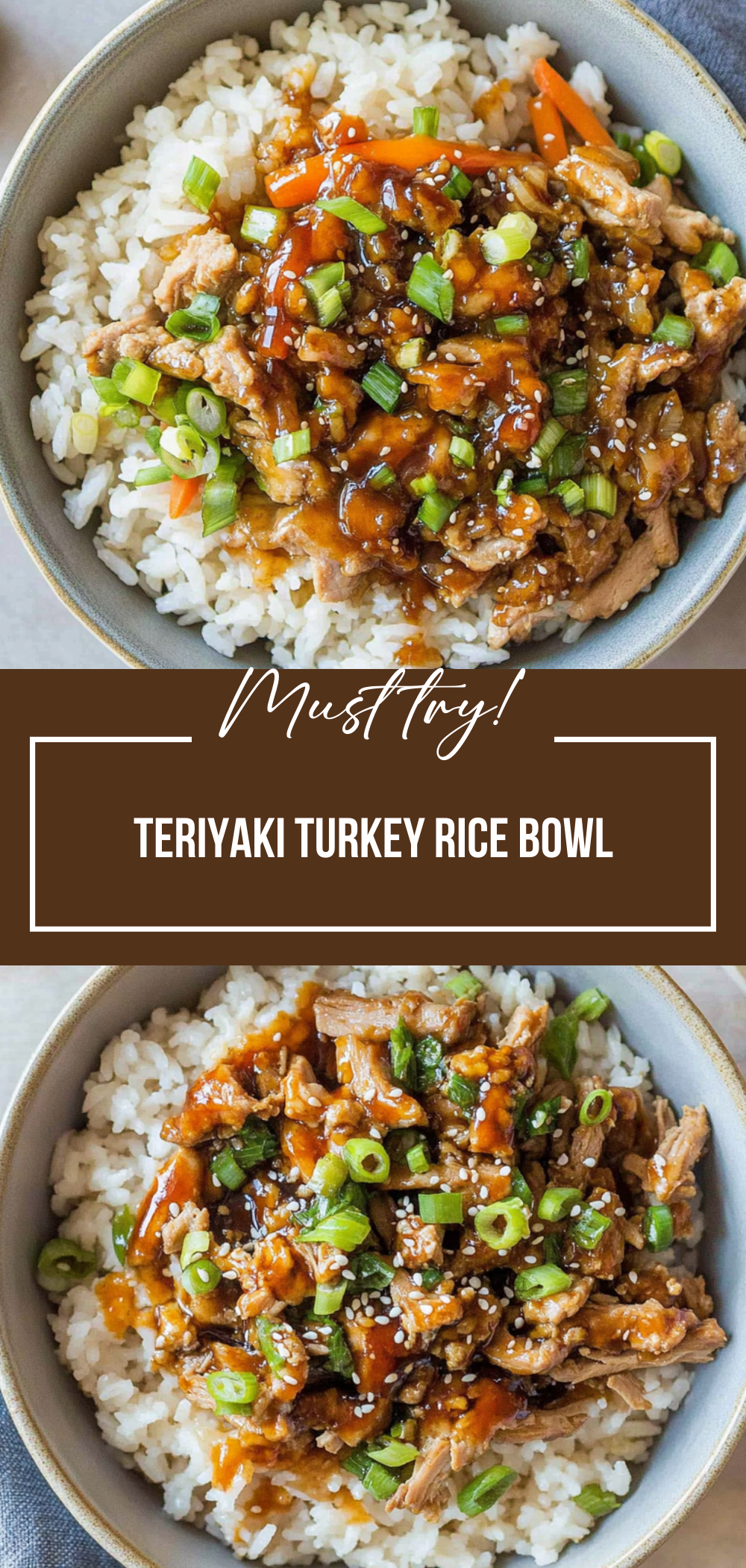 Teriyaki Turkey Rice Bowl