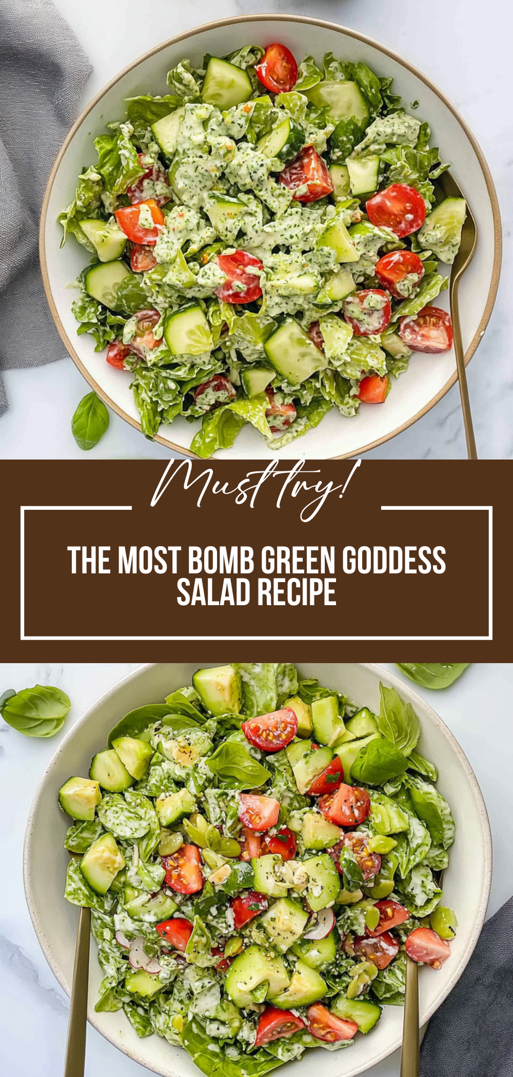 The Most Bomb Green Goddess Salad Recipe