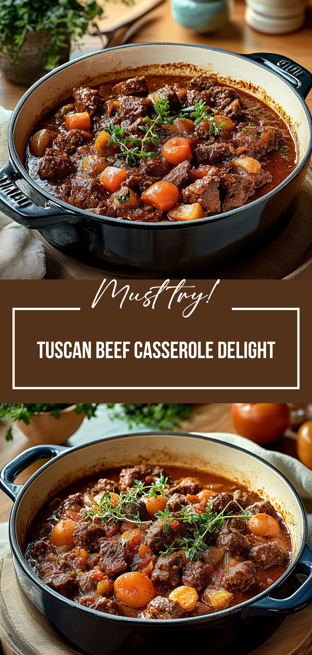 Tuscan Beef Casserole Delight