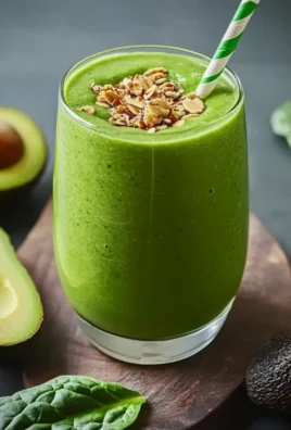 Spinach Avocado Green Power Smoothie for Vibrant Energy