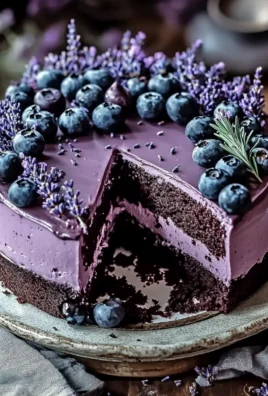 Blueberry Chocolate Lavender Dream Cake for Sweet Indulgence