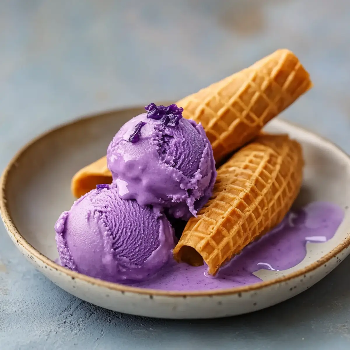 Delicious Turon With Ube Ice Cream for a Sweet Twist!